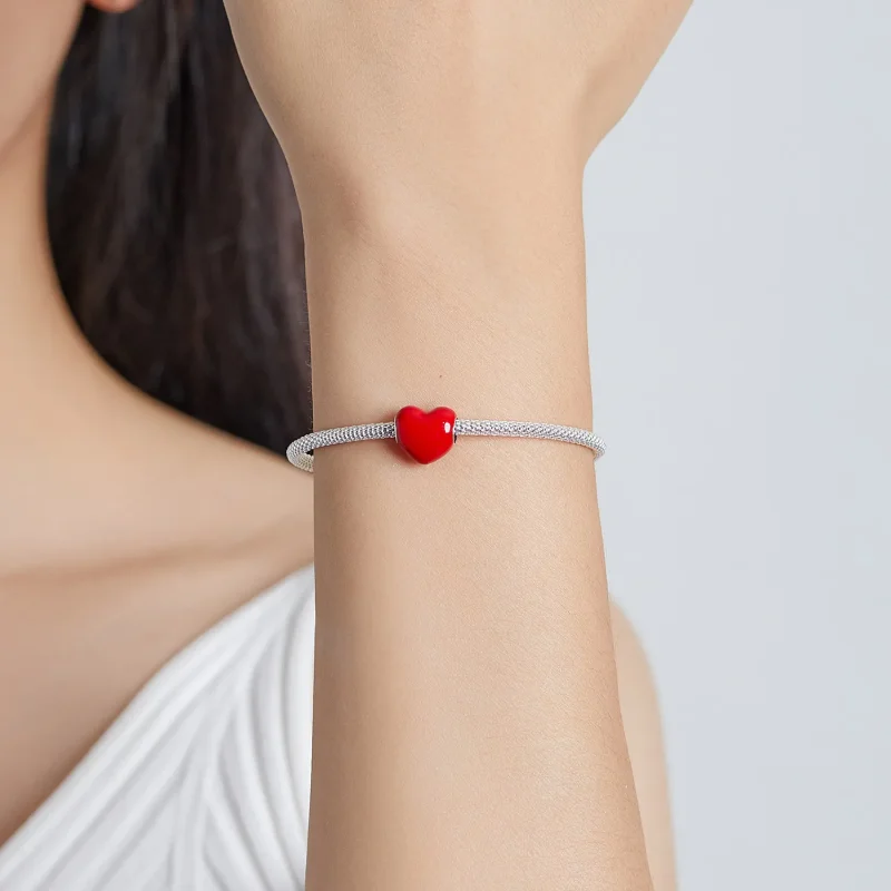 (image for) Pandora Style Simple Love Charm - SCC1986-RD - View 5