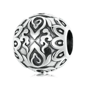 (image for) Pandora Style Sitting Buddha and Lotus Charm - SCC2168