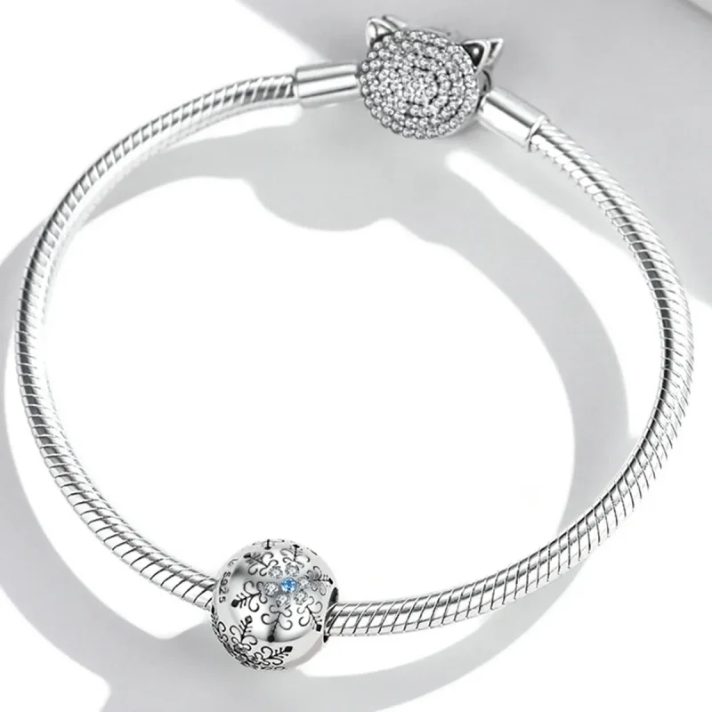 (image for) Pandora Style Snowflakes Charm - BSC513 - View 3