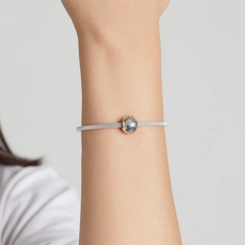 (image for) Pandora Style Snowflakes Charm - BSC513 - View 5