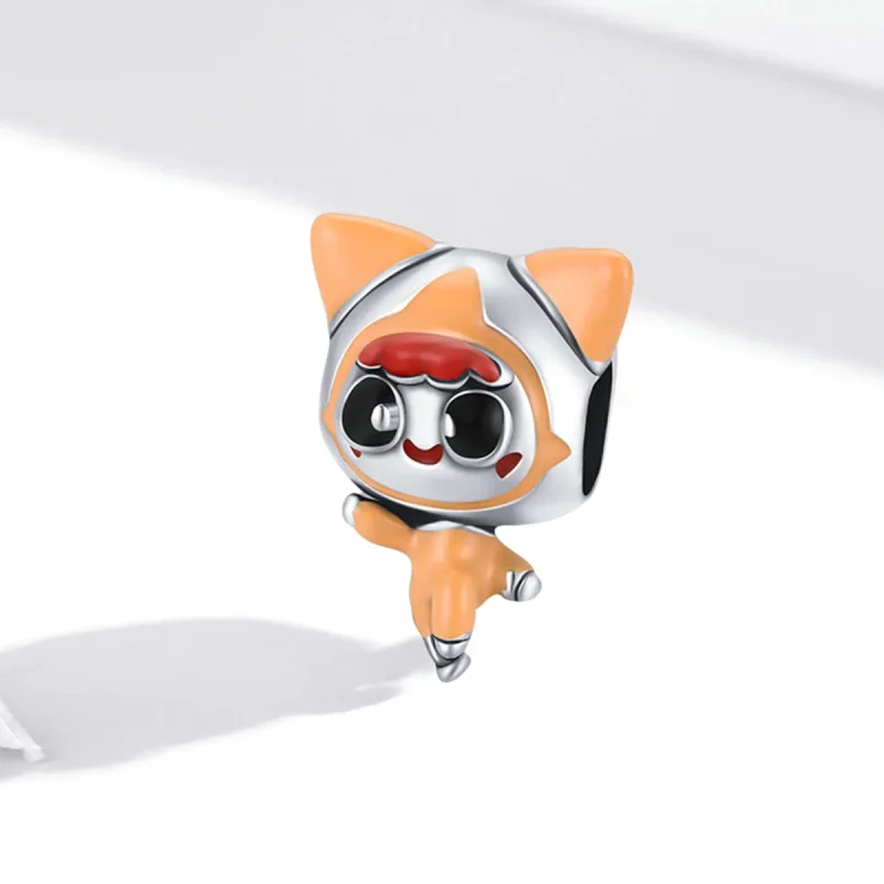 (image for) Pandora Style Space Cat Doll Charm - SCC1941 - View 2