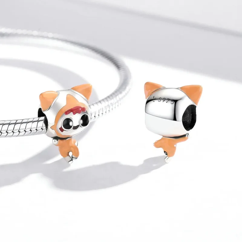(image for) Pandora Style Space Cat Doll Charm - SCC1941 - View 3