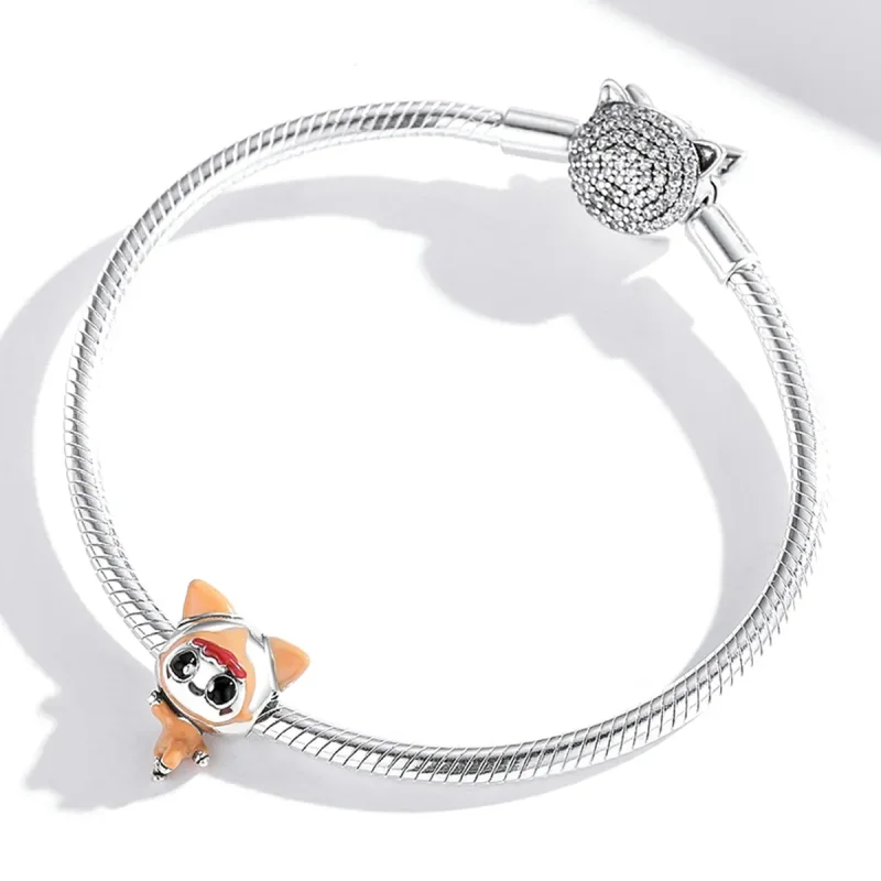 (image for) Pandora Style Space Cat Doll Charm - SCC1941 - View 4