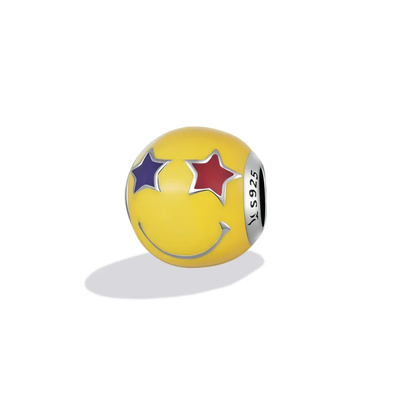 (image for) Pandora Style Star Eye Smiley Charm - SCC2190 - View 2