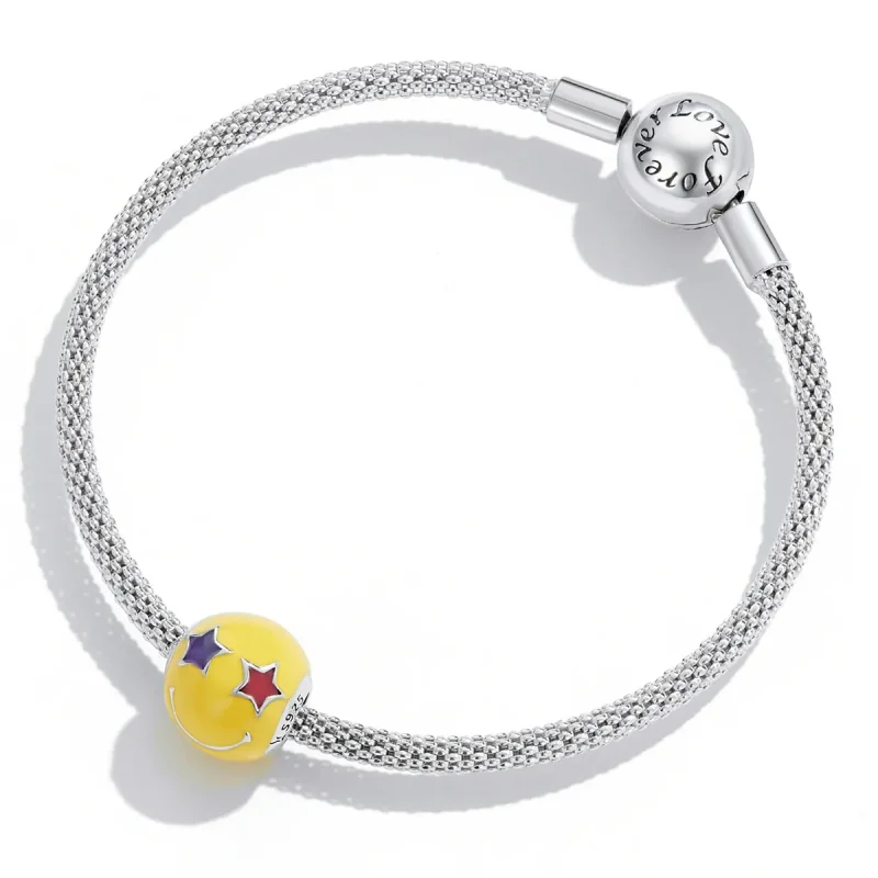 (image for) Pandora Style Star Eye Smiley Charm - SCC2190 - View 4