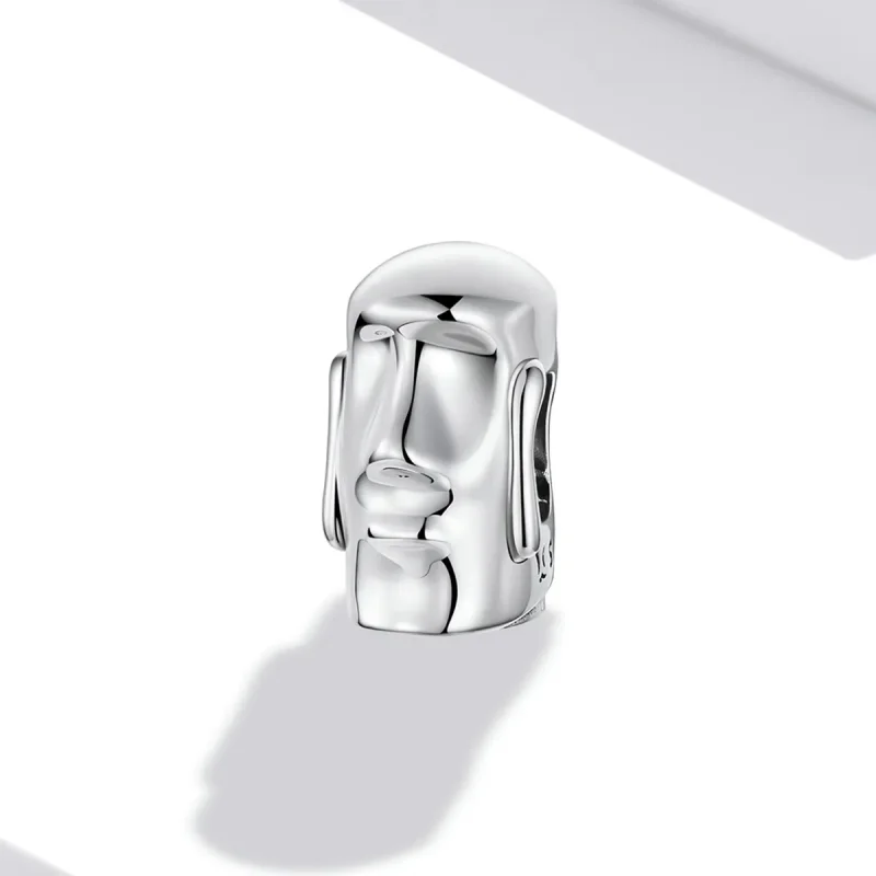 (image for) Pandora Style Stone Statues of Easter Island, Chile Charm - SCC2111 - View 2