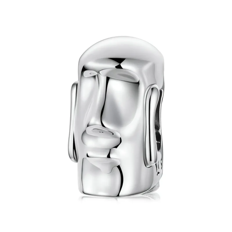 (image for) Pandora Style Stone Statues of Easter Island, Chile Charm - SCC2111