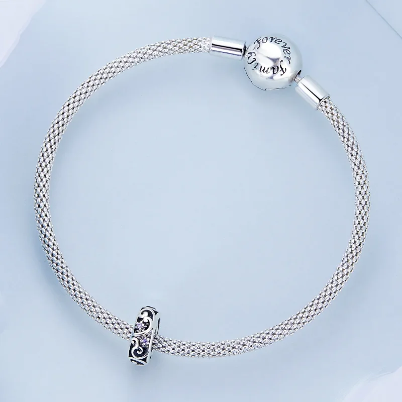 (image for) Pandora Style Streamer Spacer Charm - BSC639 - View 4