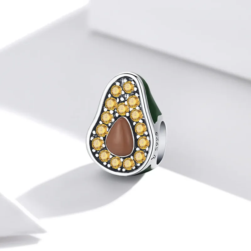 (image for) Pandora Style Summer Avocado Charm - SCC1906 - View 2