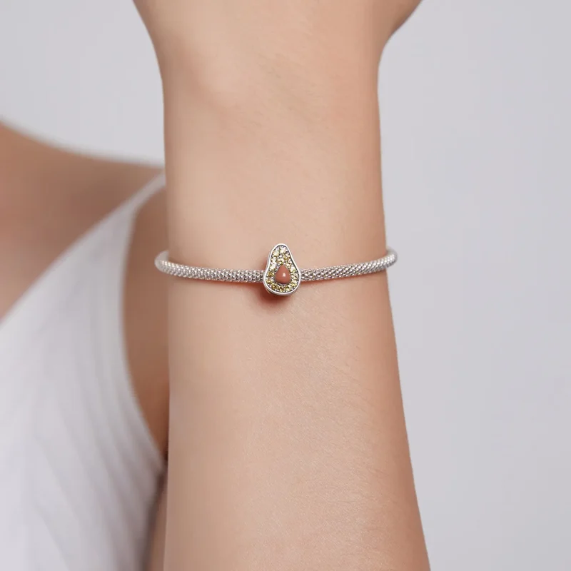 (image for) Pandora Style Summer Avocado Charm - SCC1906 - View 5