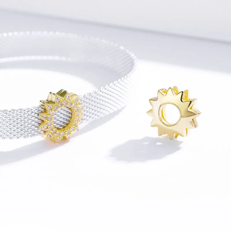 (image for) Pandora Style Sunflower Clip - SCX107 - View 2