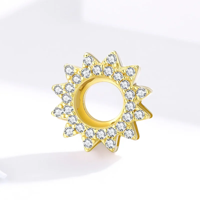 (image for) Pandora Style Sunflower Clip - SCX107 - View 3