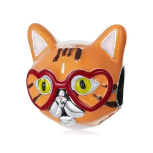 (image for) Pandora Style Sweetheart Big Orange Cat Charm - SCC2092