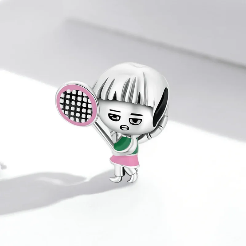 (image for) Pandora Style Tennis Girl Charm - SCC2051 - View 2