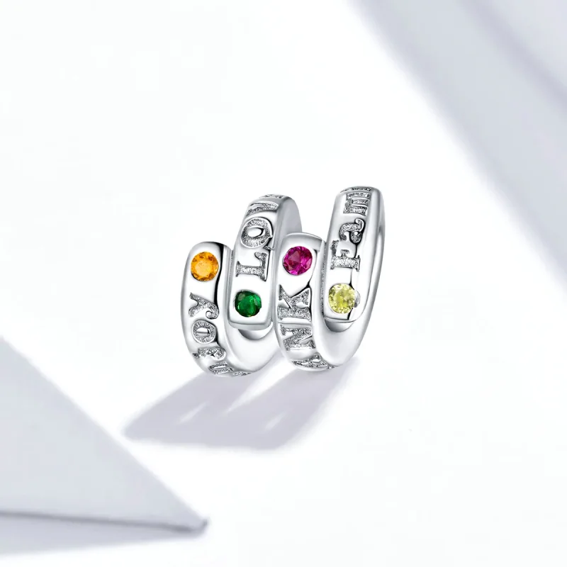 (image for) Pandora Style Thanksgiving Keywords Charm - BSC341 - View 2