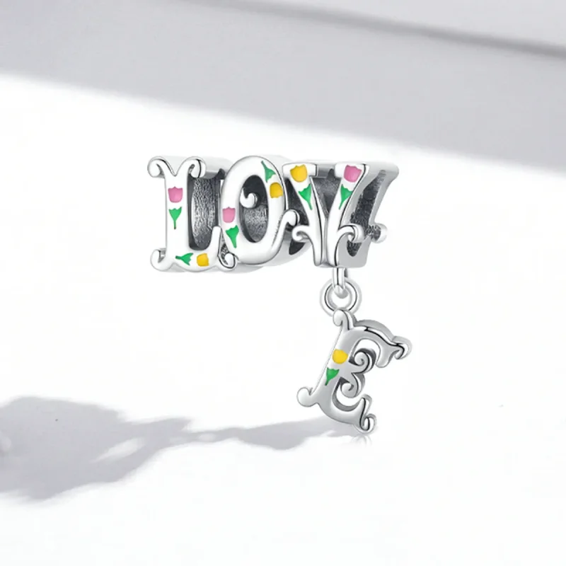 (image for) Pandora Style Three-Dimensional Letters Charm - BSC518 - View 2