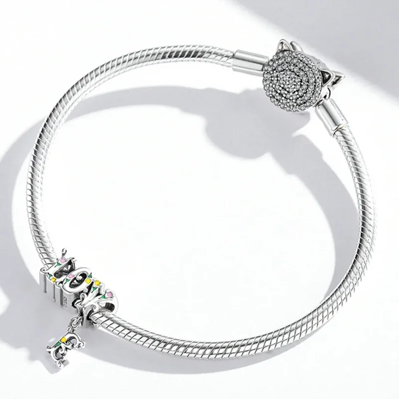 (image for) Pandora Style Three-Dimensional Letters Charm - BSC518 - View 3