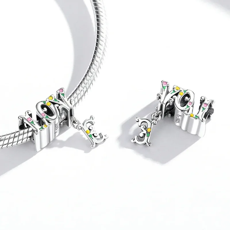 (image for) Pandora Style Three-Dimensional Letters Charm - BSC518 - View 4