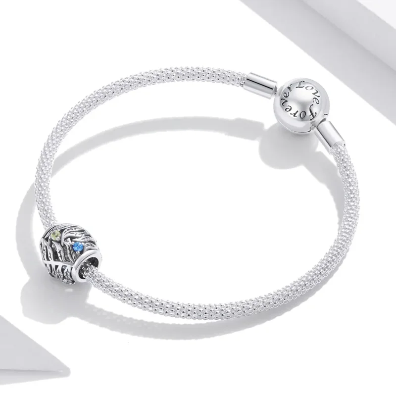 (image for) Pandora Style Tropical Leaves Charm - BSC450 - View 3