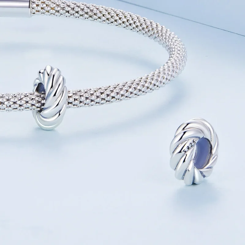 (image for) Pandora Style Twist Spacer Charm - BSC698 - View 4