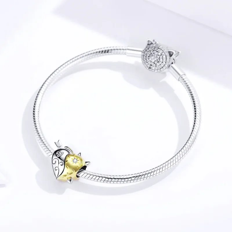 (image for) Pandora Style Two Tone Angel & Devil Charm - BSC107 - View 3