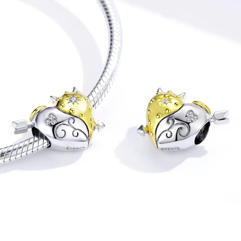 (image for) Pandora Style Two Tone Angel & Devil Charm - BSC107 - View 4