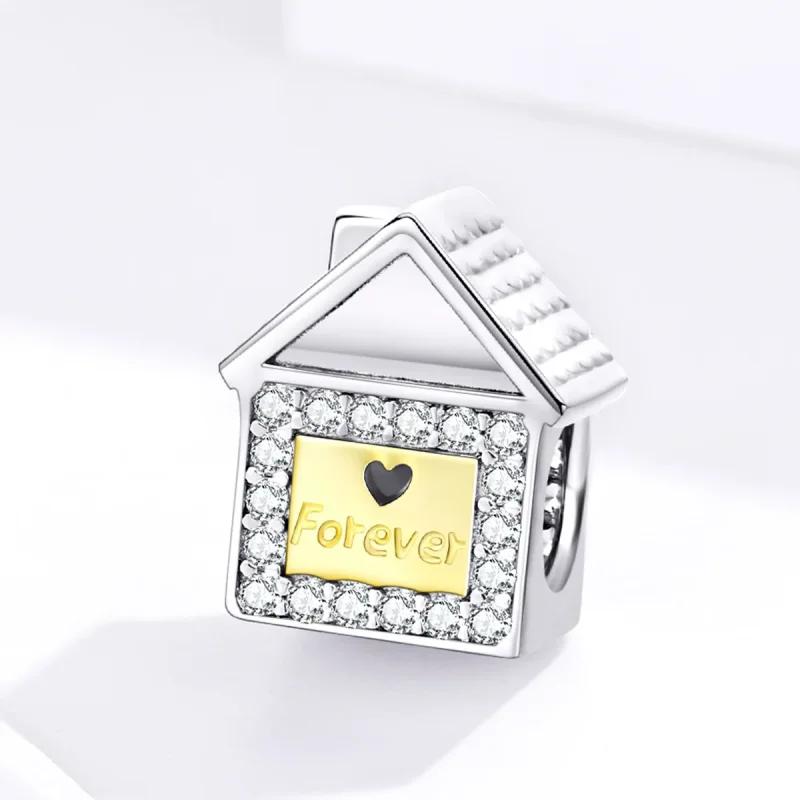 (image for) Pandora Style Two Tone Bicolor Forever Family Charm - SCC1330 - View 2
