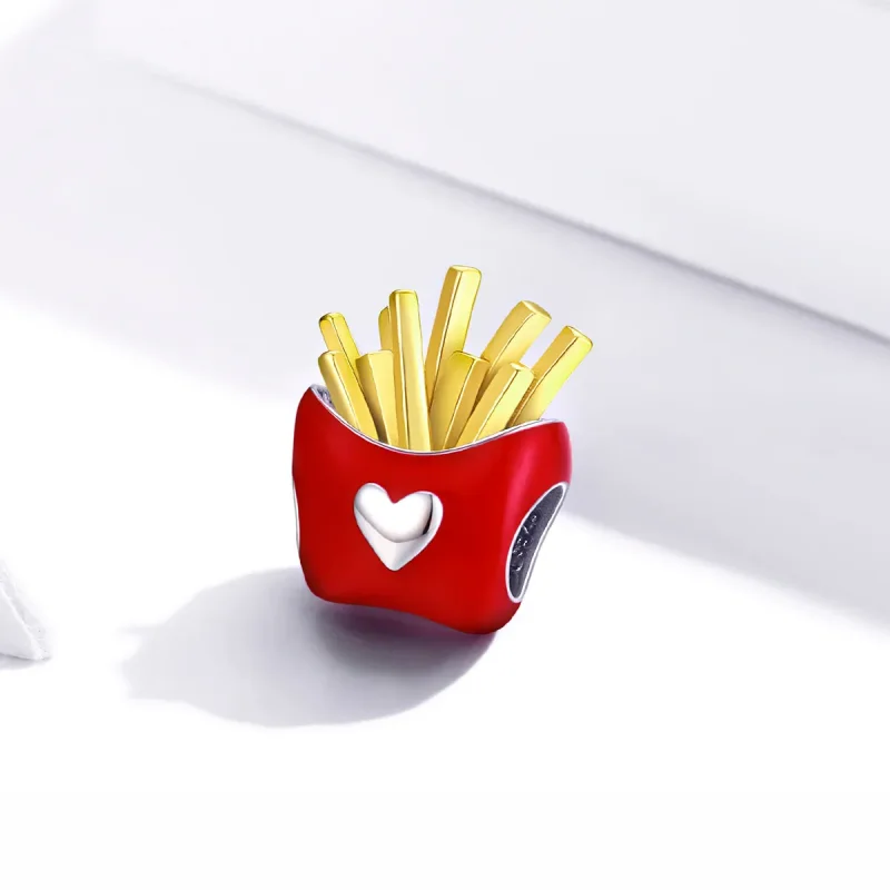 (image for) Pandora Style Two Tone Delicious Fries Charm - SCC1606 - View 2