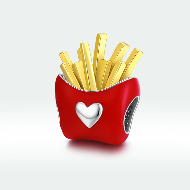 (image for) Pandora Style Two Tone Delicious Fries Charm - SCC1606 - View 5
