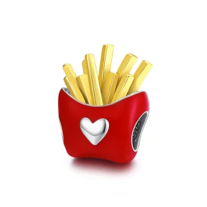 (image for) Pandora Style Two Tone Delicious Fries Charm - SCC1606