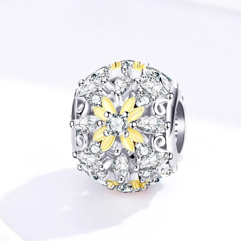(image for) Pandora Style Two Tone Shining Life Charm - SCC1333 - View 2