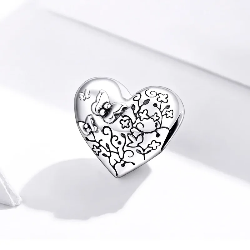 (image for) Pandora Style Vine Butterfly Charm - SCC1603 - View 2
