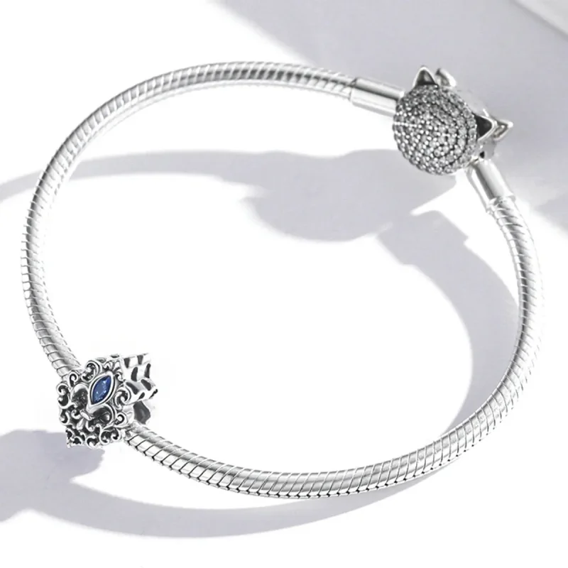 (image for) Pandora Style Vintage Pattern - Water Drops Charm - SCC2151 - View 3