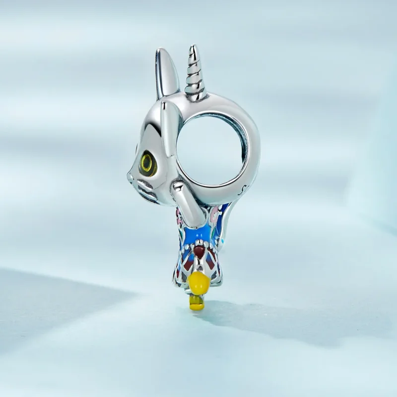 (image for) Pandora Style Weird Cat Charm - SCC2378 - View 3