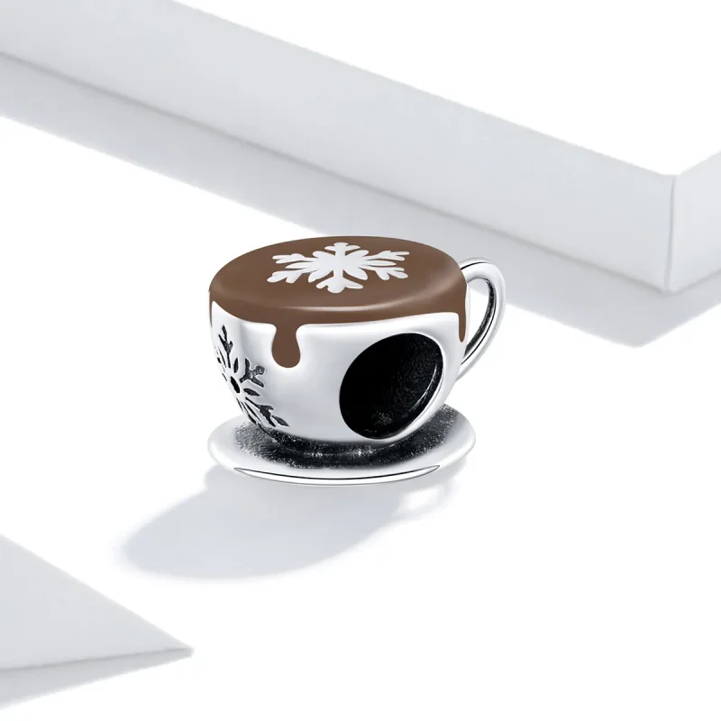 (image for) Pandora Style Winter Coffee Charm - BSC361 - View 2