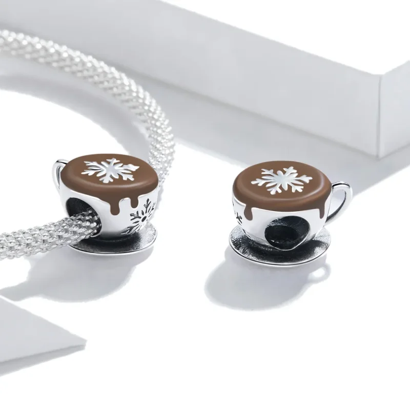 (image for) Pandora Style Winter Coffee Charm - BSC361 - View 4