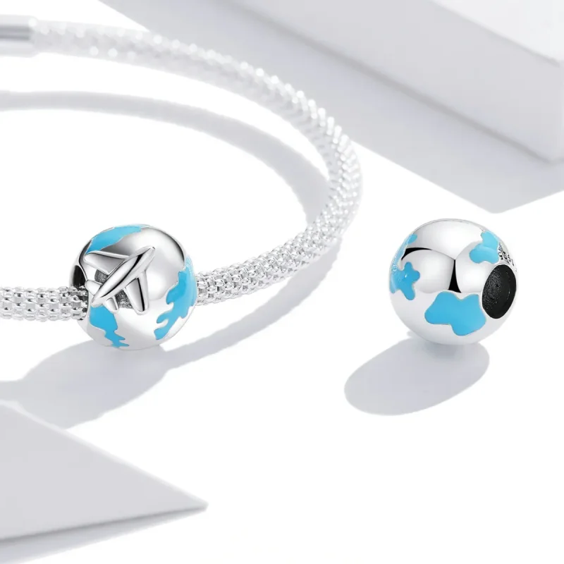 (image for) Pandora Style World Travel - Plane Set Sail Charm - SCC2026 - View 4