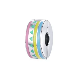 (image for) Pandora Style Silver Colorful Clip - SCC1756