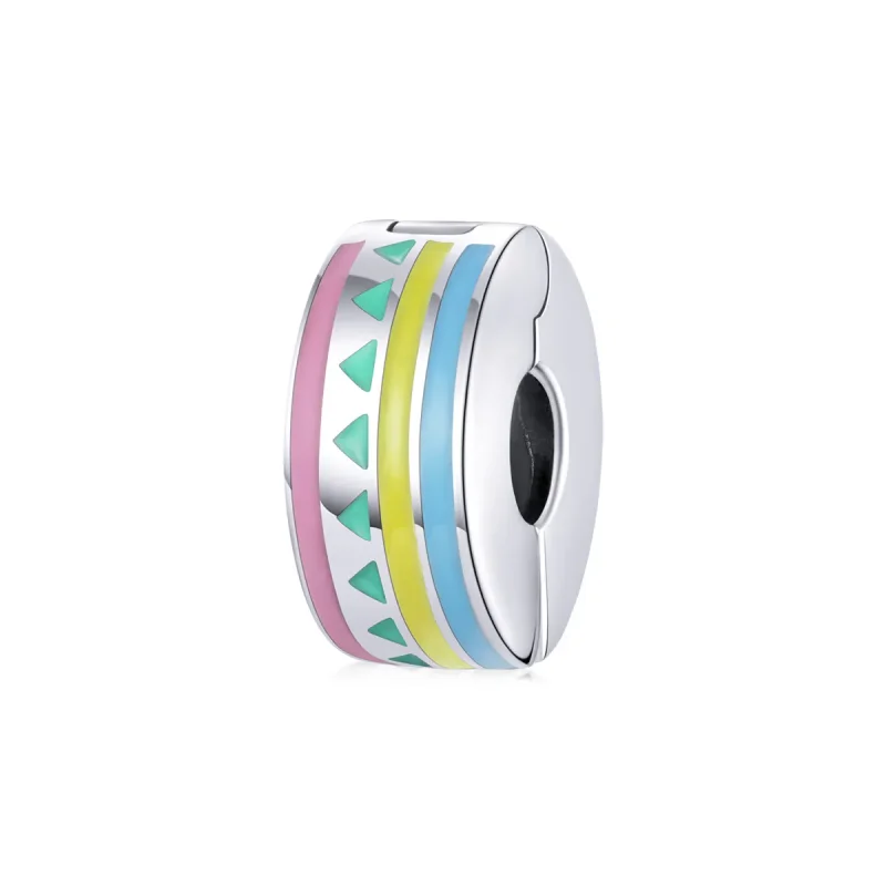(image for) Pandora Style Silver Colorful Clip - SCC1756
