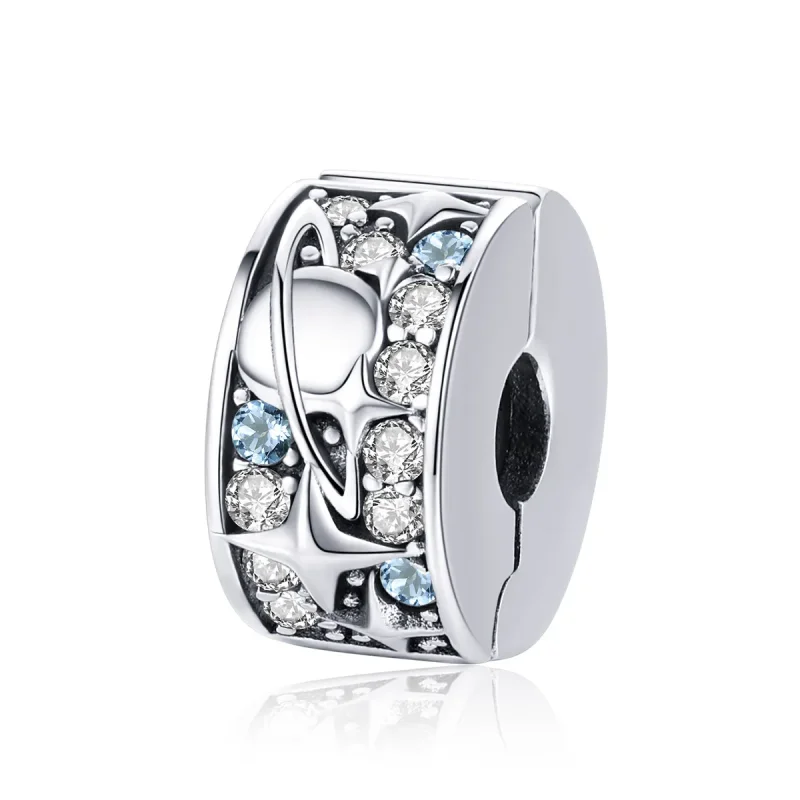 (image for) Pandora Style Silver Planet Clip - SCC985