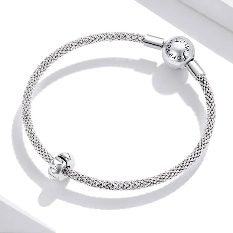 (image for) Pandora Style Silver Rivet Clip - SCC1780 - View 3