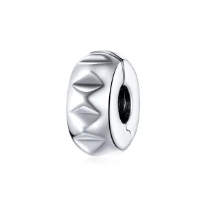 (image for) Pandora Style Silver Rivet Clip - SCC1780