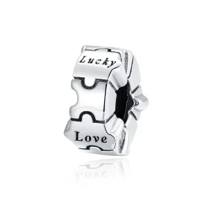 (image for) Pandora Style Silver Simple Puzzle Clip - BSC377