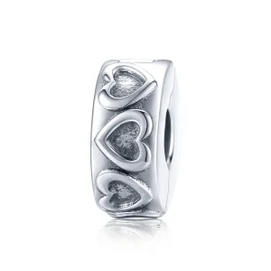 (image for) Pandora Style Silver Vintage Relief Clip - SCC1557