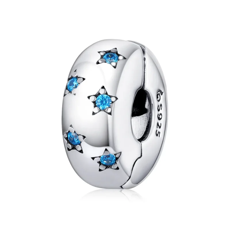 (image for) Pandora Style Silver Waves In The Sun Clip - BSC253