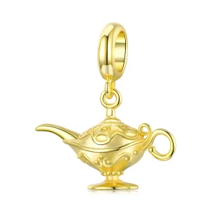 (image for) Pandora Style 18ct Gold Plated Magic Lamp Dangle - SCC1819