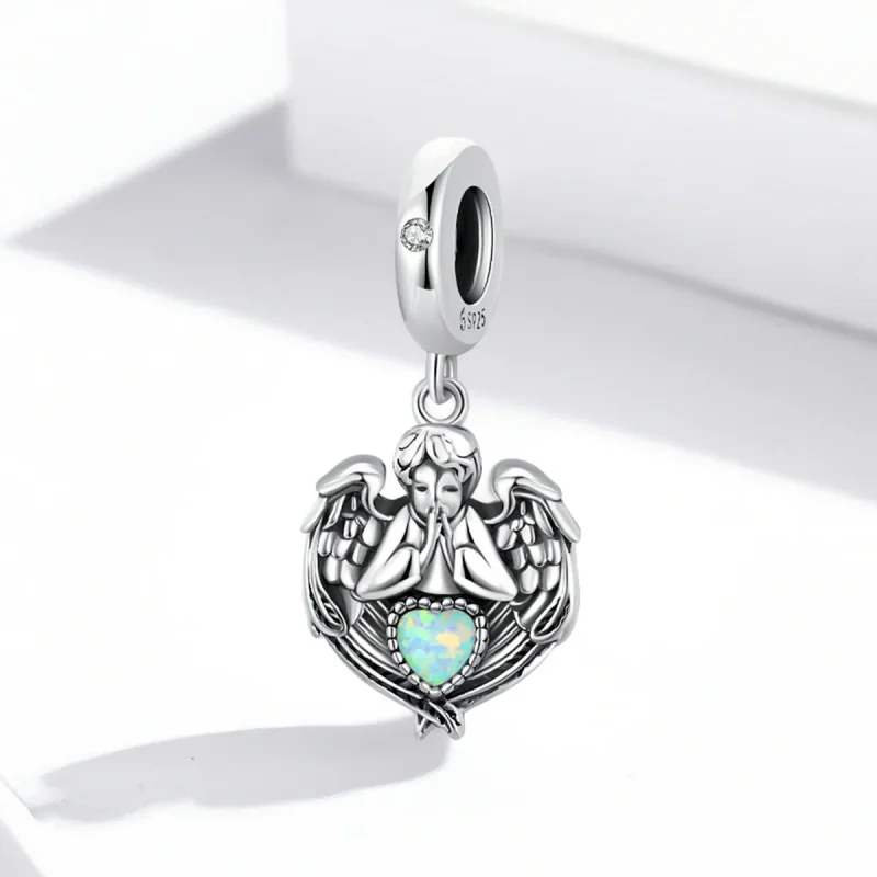 (image for) Pandora Style Angel Pray Love Dangle - BSC568 - View 2
