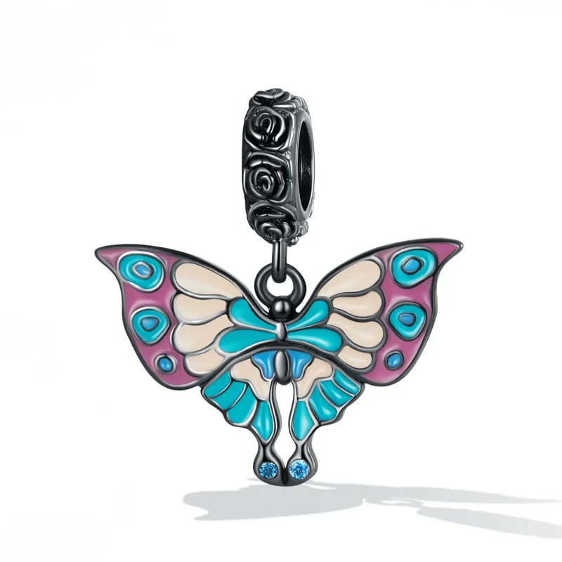 (image for) Pandora Style Artistic Butterfly Dangle - SCC2240 - View 2