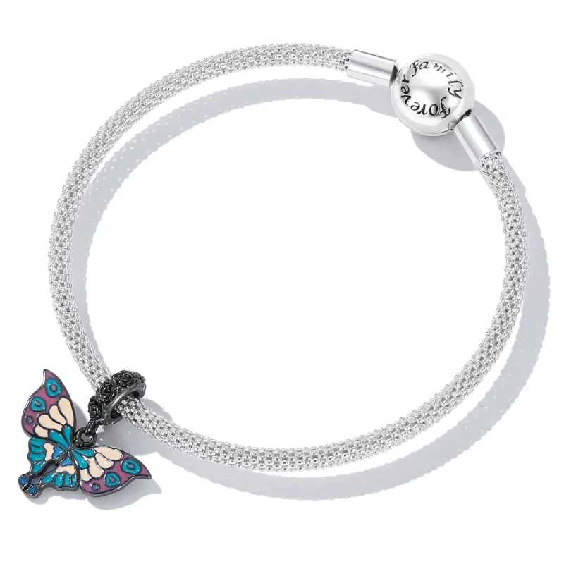 (image for) Pandora Style Artistic Butterfly Dangle - SCC2240 - View 5