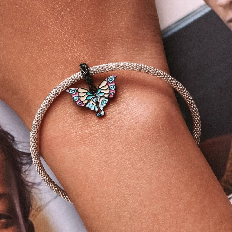 (image for) Pandora Style Artistic Butterfly Dangle - SCC2240 - View 6
